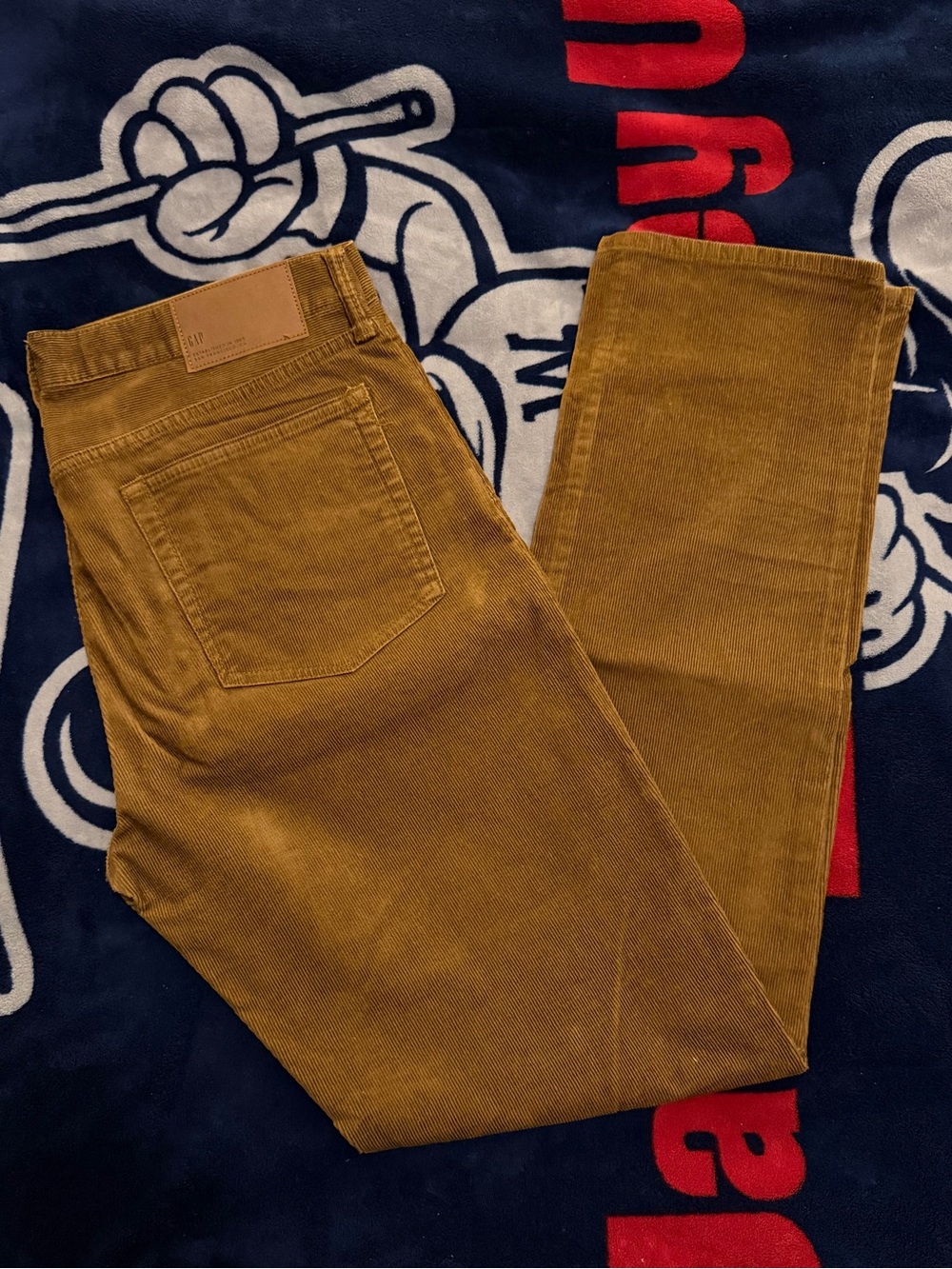 GAP Men’s Brown Corduroy Slim Fit Pants 34x34 Stretch Five Pocket